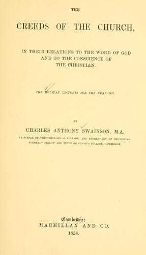 The creeds of the church