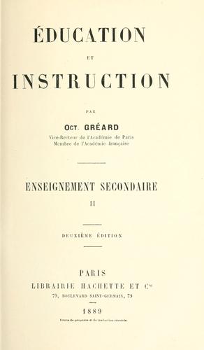 Education et instruction.