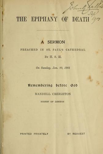 The epiphany of death