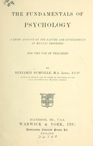 The fundamentals of psychology