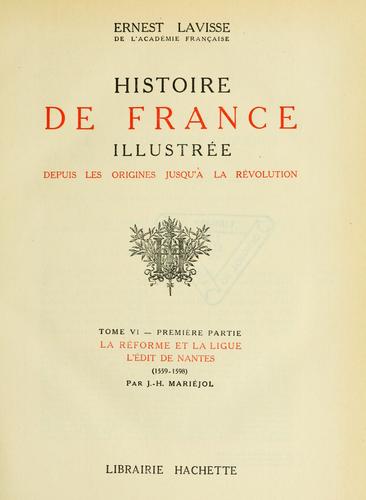 Histoire de France depuis les origines jusqu'à la révolution