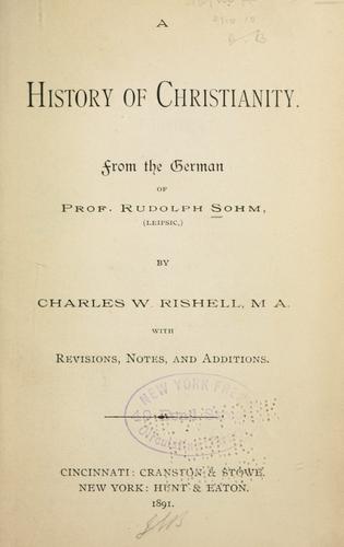 A history of Christianity