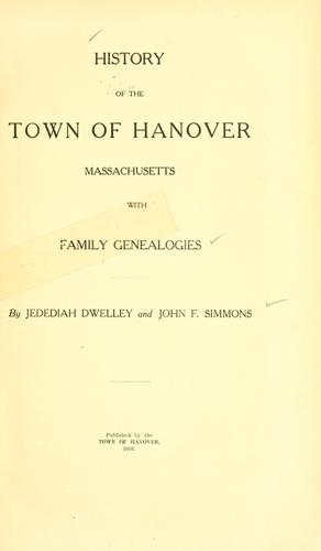 History of the town of Hanover, Massachusetts