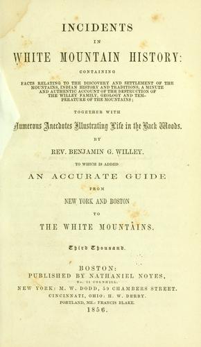 Incidents in White Mountain history