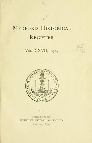 The Medford historical register.