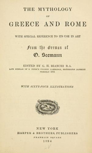 The mythology of Greece and Rome ...