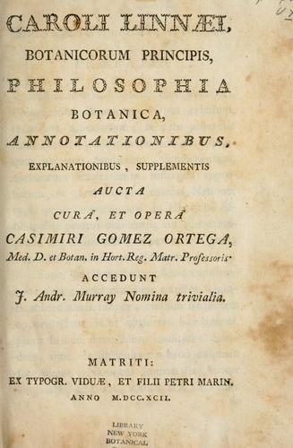 Philosophia botanica