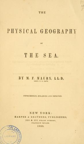 The physical geography of the sea.