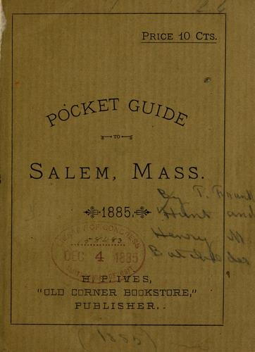 Pocket guide to Salem, Mass.