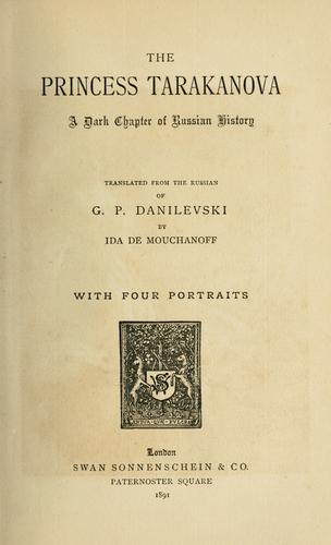 The Princess Tarakanova.
