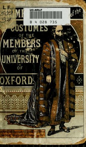Shrimpton's series of the costumes of the members of the University of Oxford.
