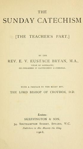 The Sunday catechism.