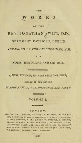 The works of the Rev. Jonathan Swift