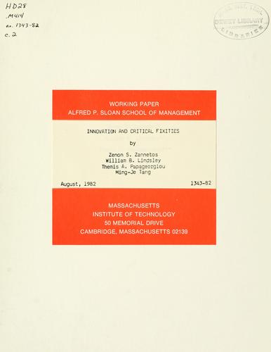 Innovation and critical fixities