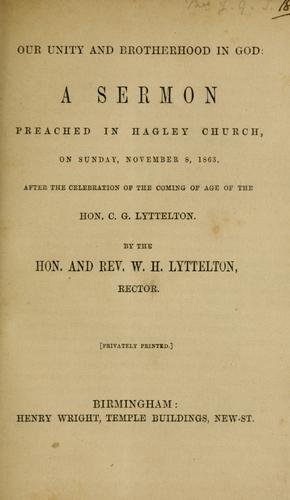 Our unity and brotherhood in god