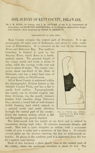 Soil survey of Kent County, Delaware.
