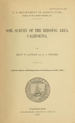 Soil survey of the Redding area, California