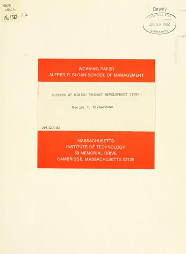 Sources of rising product development times