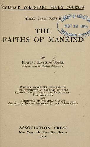 The faiths of mankind
