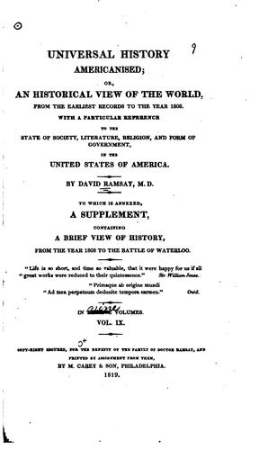 Universal history Americanised