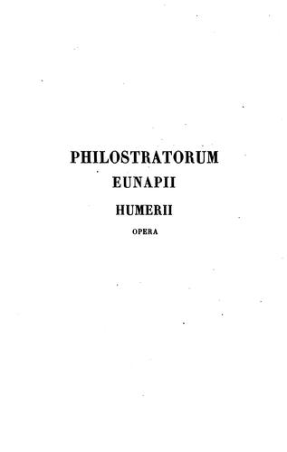 Philostratorum et Callistrati opera