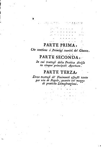 Il giuoco incomparabile degli scacchi