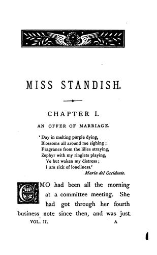 Miss Standish; and by the Bay of Naples