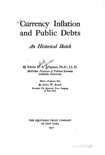 Currency inflation and public debts