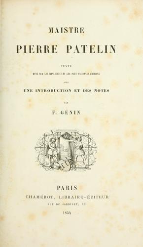 Maistre Pierre Patelin