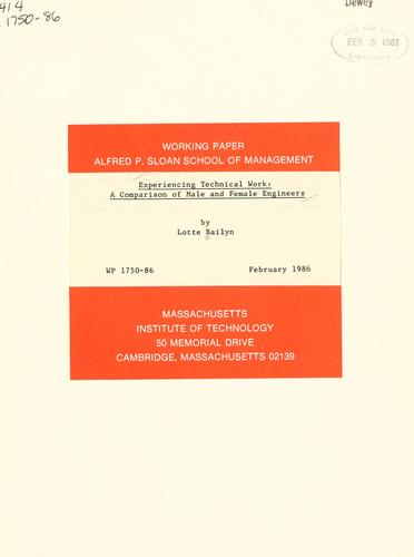 Experiencing technical work