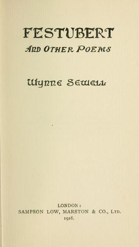 Festubert, and other poems