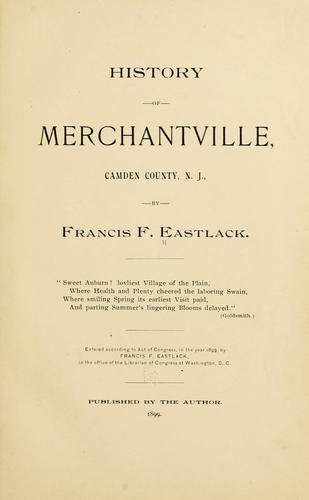 History of Merchantville, Camden County, N.J.