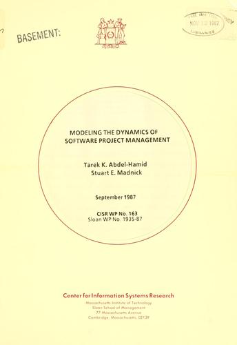 Modeling the dynamics of software project management