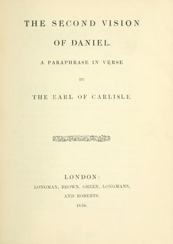The second vision of Daniel