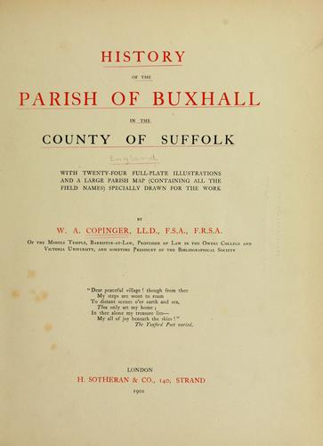 History of the parish of Buxhall in the county of Suffolk