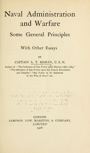 Naval administration and warfare