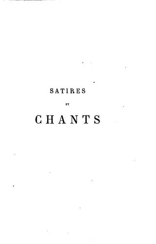 Satires et chants