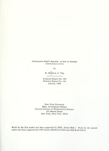 Constructive Hopf's theorem: or how to untangle closed planar curves