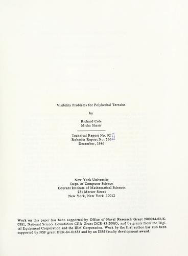 Visibility problems for polyhedral terrains