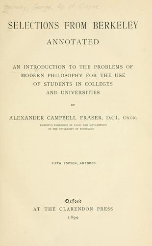 Selections from Berkeley, annotated.