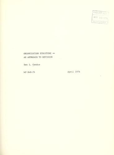 Organization structure