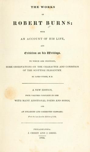 The works of Robert Burns
