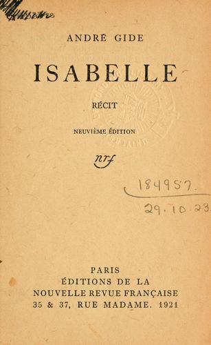 Isabelle, récit.