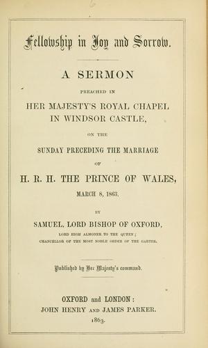 Fellowship in joy and sorrow