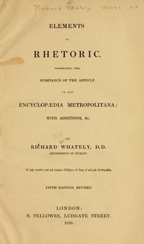 Elements of rhetoric