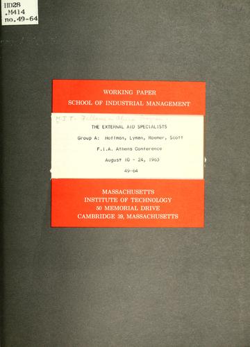 The external aid specialists.