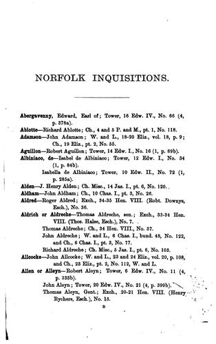 Norfolk records.