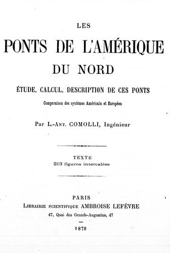 Les ponts de l'Amérique du Nord