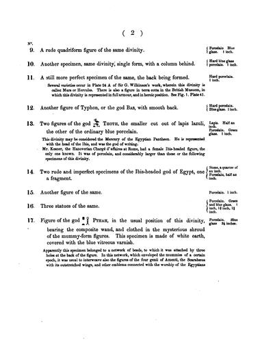 Catalogue of the Egyptian antiquities in the Museum of Hartwell House