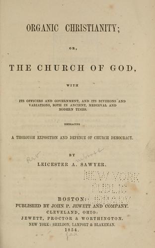 Organic Christianity